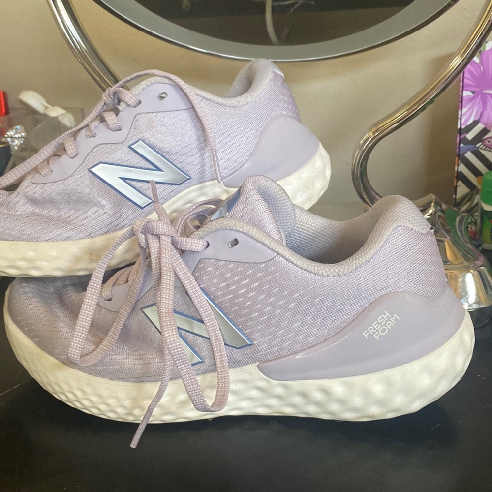 New Balance Fresh Foam. Super cushioned and oh so comfortable.